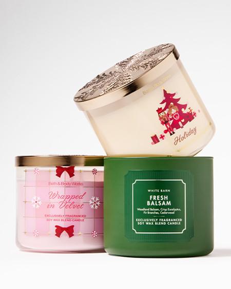 3-Wick Candles $13.95