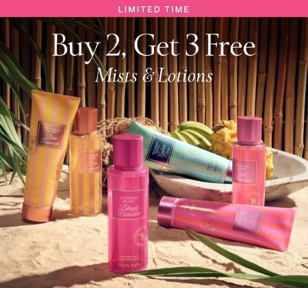 Buy 2, Get 3 Free Mists and Lotions