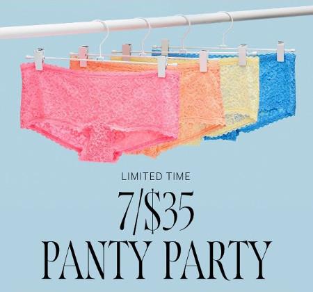 7 for $35 Panties