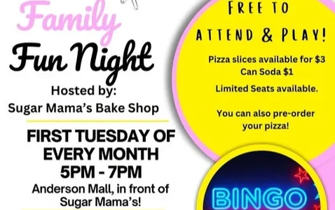 Family Fun Bingo Night! 🍪