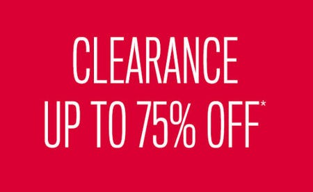 Clearance Up to 75% off