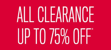 All Clearance Up to 75% off