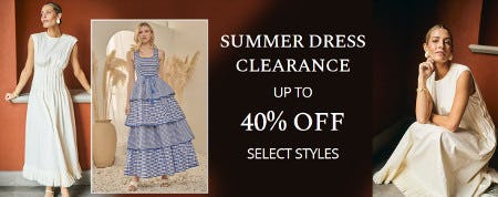 Summer Dress Clearance Up to 40% off