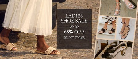 Ladies Shoe Sale Up to 65% off