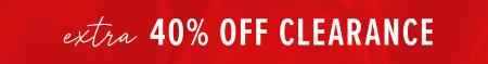 Extra 40% Off Clearance