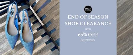 End of Season Shoe Clearance Up to 65% off