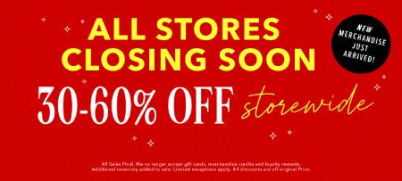 30-60% Off Storewide