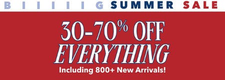 30-70% off Everything