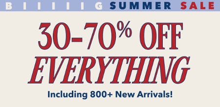 30-70% off Everything