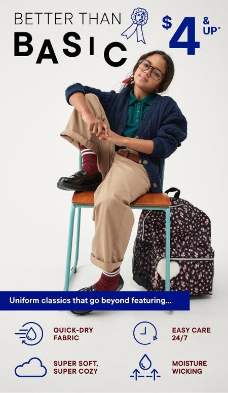 Uniform Classics $4 and Up