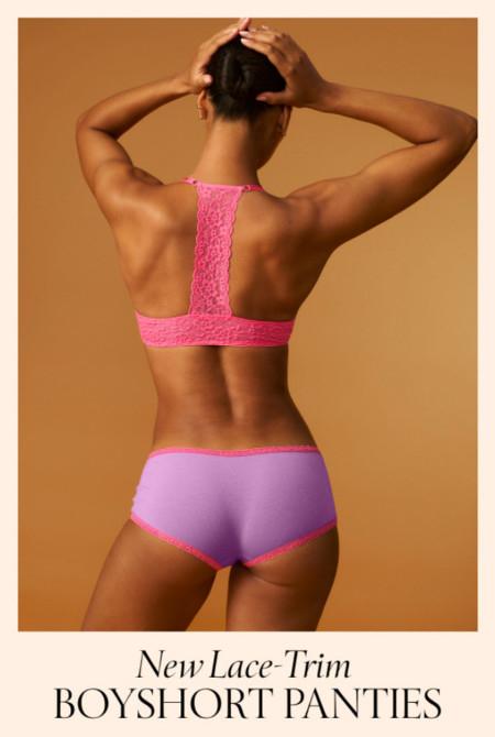 Meet the New Lace-Trim Boyshort Panties