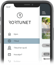 Photo of mobile app home screen