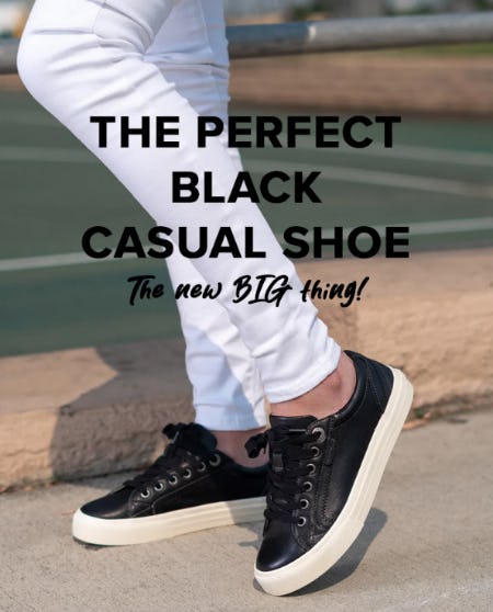 The Perect Black Casual Shoe