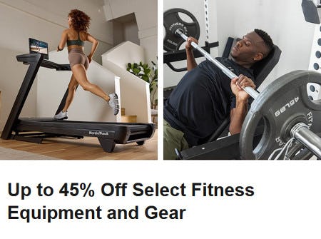 Up to 45% Off Select Fitness Equipment and Gear