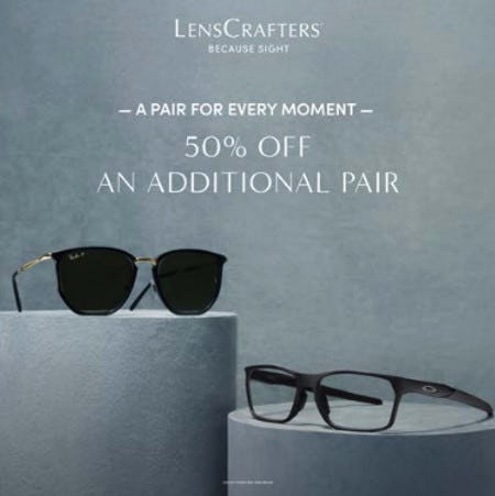 50% off Additional Pair
