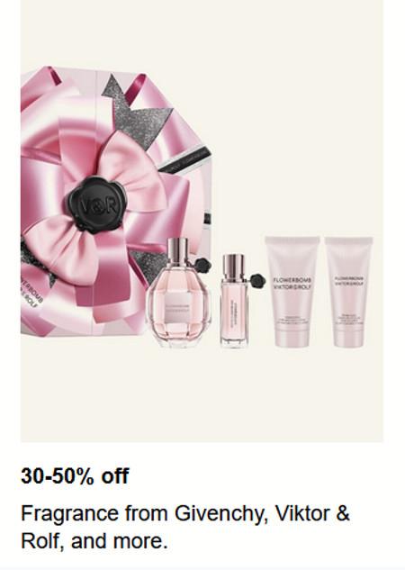 30-50% off Fragrance From Givenchy, Viktor & Rolf, and More