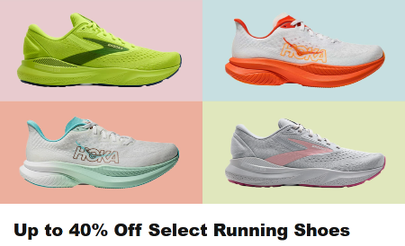 Up to 40% Off Select Running Shoes