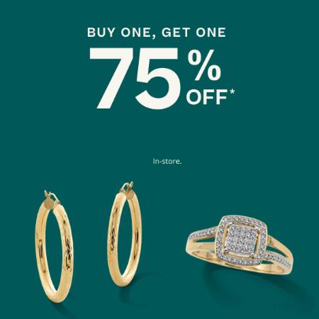 Buy One, Get One 75% Off In-Store