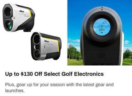 Up to $130 Off Select Golf Electronics