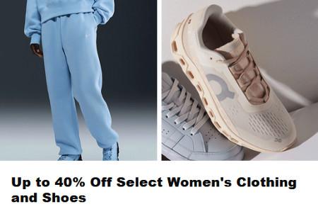 Up to 40% off Select Women's Clothing and Shoes