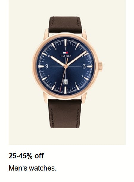 25-45% off Men’s Watches