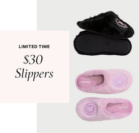 $30 Slippers