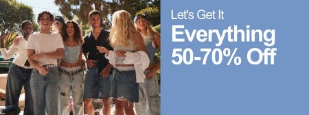 50-70% Off Everything