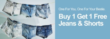 Buy 1, Get 1 Free Jeans & Shorts