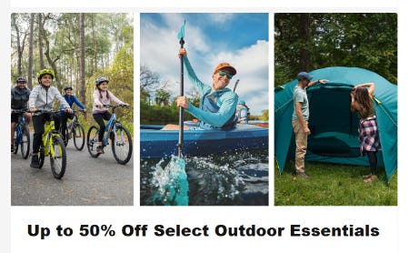 Up to 50% Off Select Outdoor Essentials