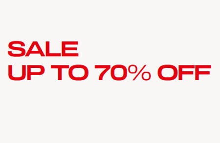 Sale Up to 70% off