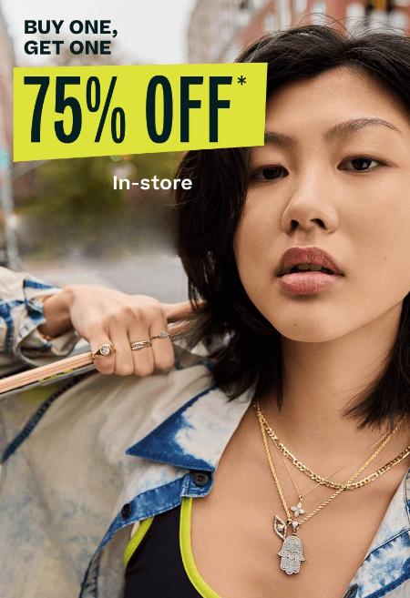 Buy One, Get One 75% Off In-Store