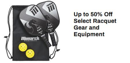 Up to 50% Off Select Racquet Gear and Equipment