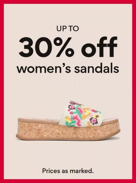 Up to 30% Off Women's Sandals