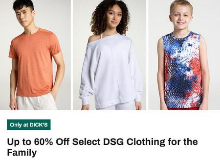 Up to 60% Off Select DSG Clothing for the Family