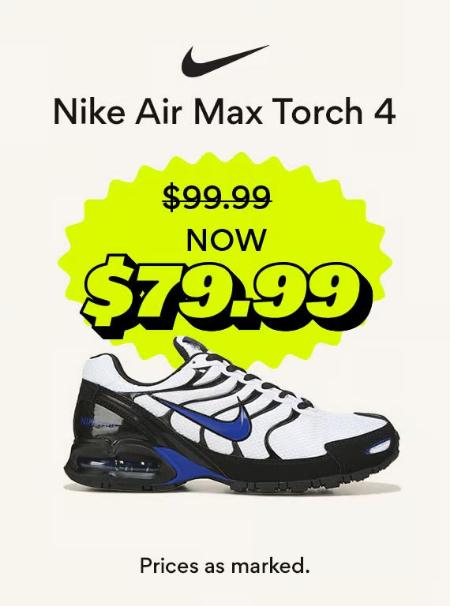 Nike Air Max Torch 4 Now $79.99