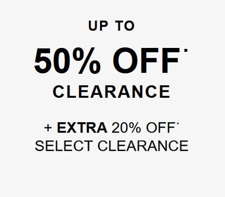 Up to 50% off Clearance