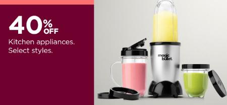 40% Off Kitchen Appliances