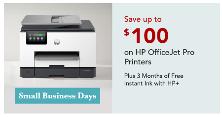 Up to $100 Off HP OfficeJet Pro Printers