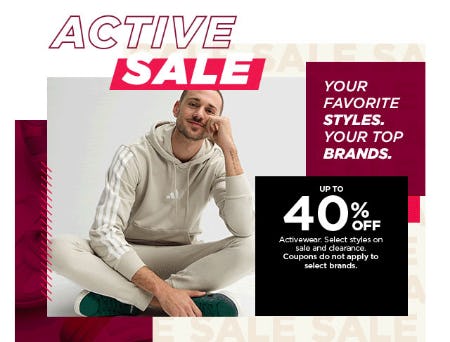 Up to 40% Off Activewear
