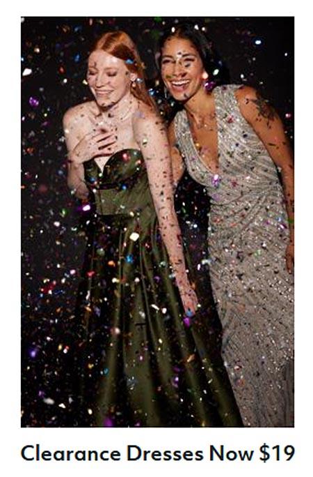 Clearance Dresses Now $19