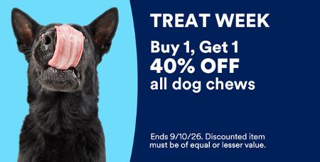 Buy 1, Get 1 40% off All Dog Chews
