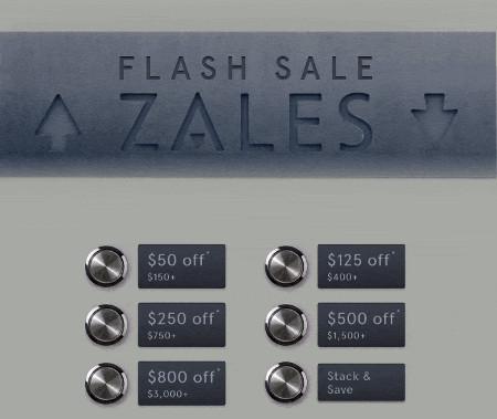 Flash Sale: Up to $800 off $3,000 or More