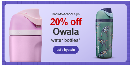 20% Off Owala Water Bottles