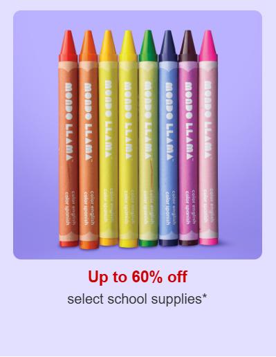 Up to 60% Off Select School Supplies