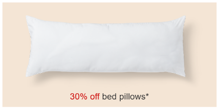 30% Off Bed Pillows