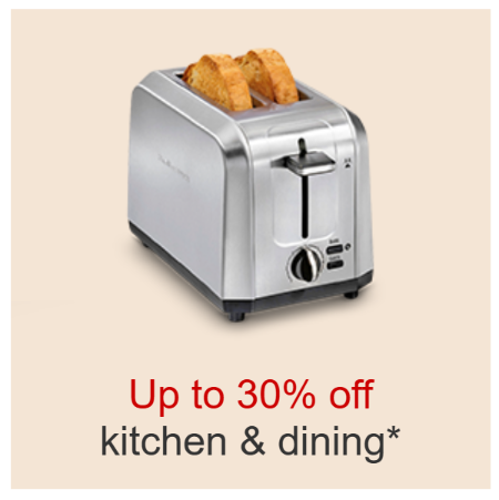 Up to 30% Off Kitchen and Dining