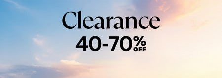 Clearance 40-70% off