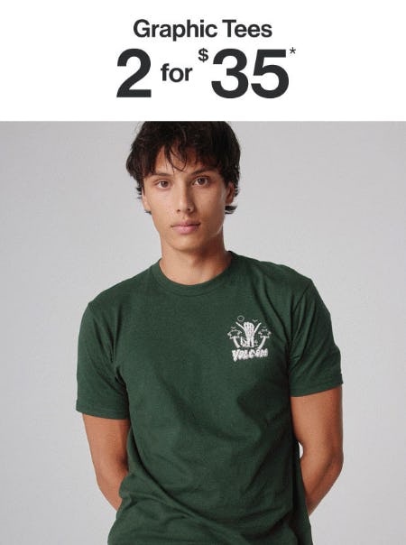 Graphic Tees 2 For $35