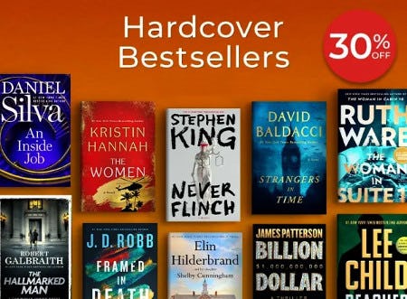 Hardcover Bestsellers 30% off