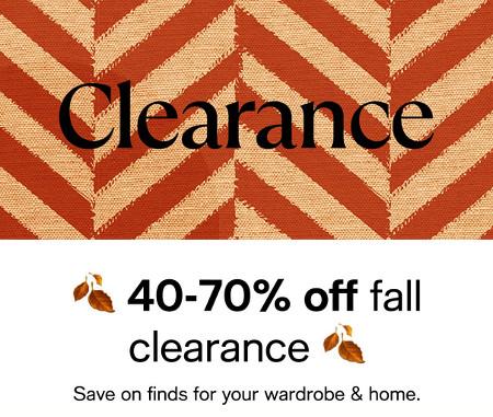 Clearance 40-70% off Clearance